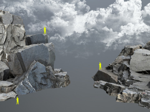 River Stones 3D Model