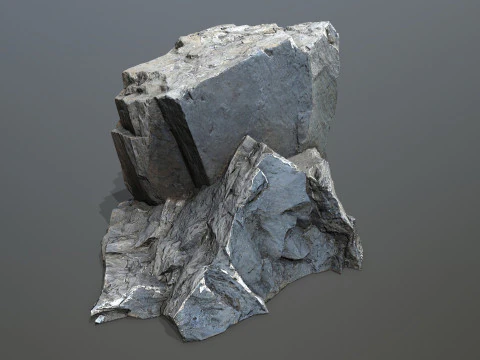 River Stones 3D Model