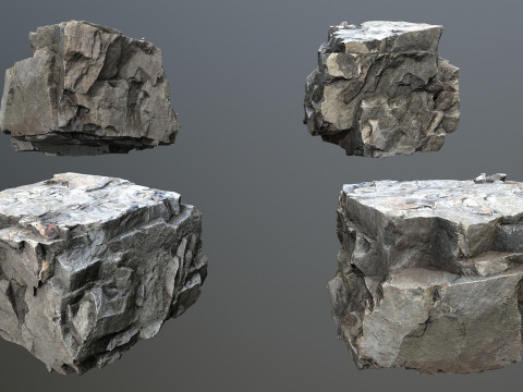 River Stones Model 3D