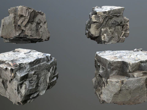 River Stones 3D Model