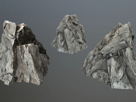 River Stones 3D Model