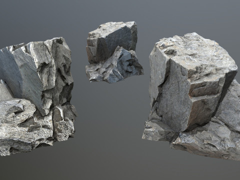 River Stones Model 3D