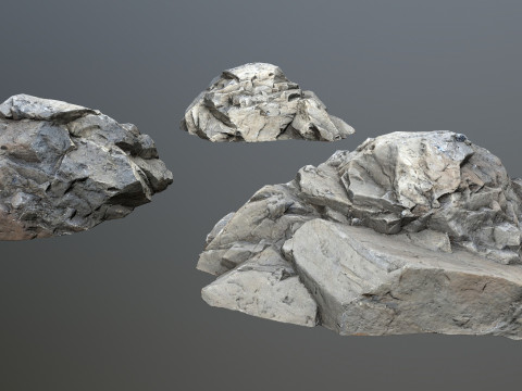 River Stones Model 3D