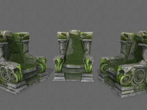 Old throne 3D Model