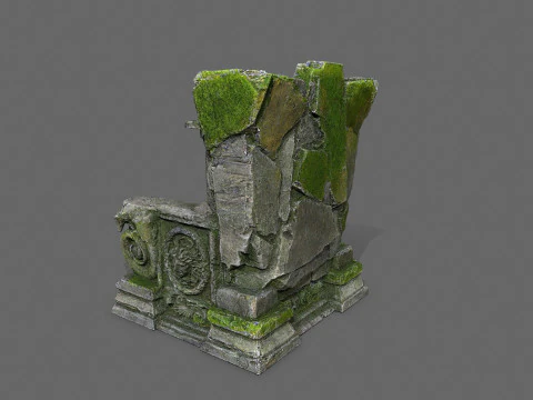 Old throne 3D Model