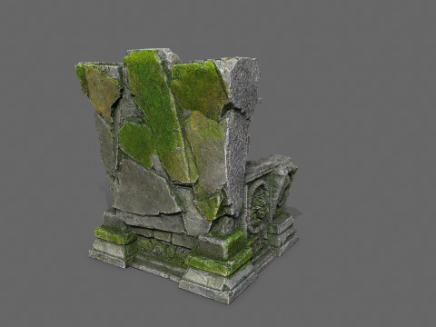 Old throne Modello 3D