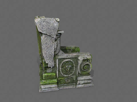 Old throne 3D Model