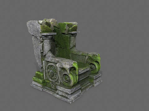 Old throne 3D Model