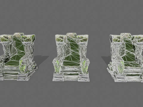 Old throne 3D Model