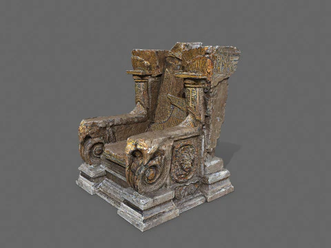 Old throne 3D Model