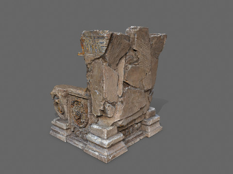 Old throne Model 3D
