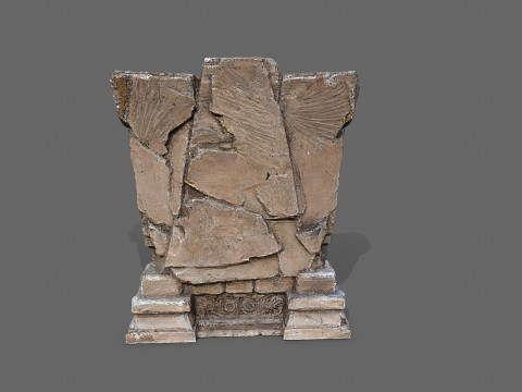 Old throne Model 3D