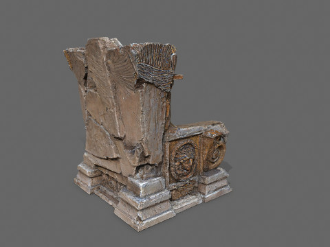 Old throne Model 3D