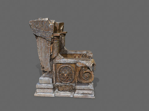 Old throne Model 3D