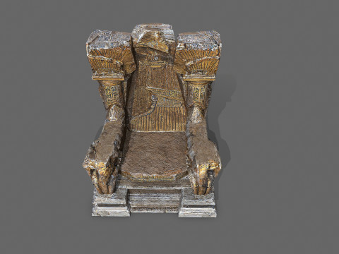 Old throne Model 3D