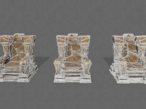 Old throne 3D Model