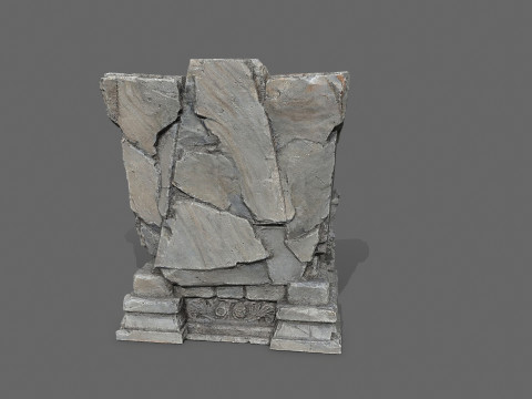 Old throne Modello 3D