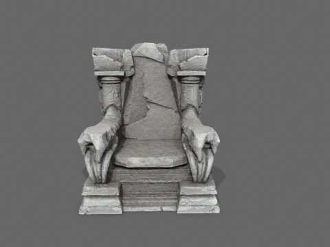 Old throne Modello 3D
