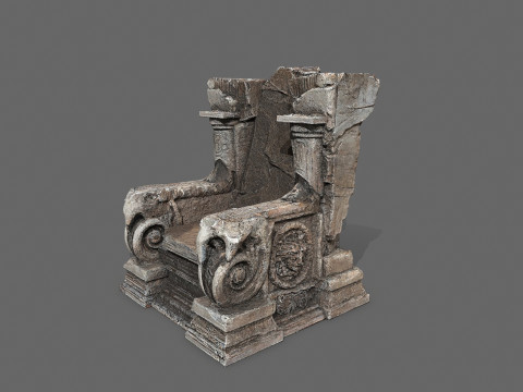 Old throne 3Dモデル