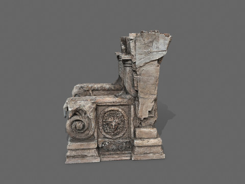 Old throne 3Dモデル