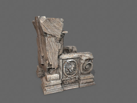 Old throne 3Dモデル