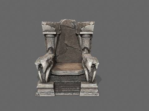 Old throne 3Dモデル