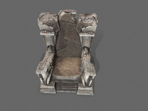 Old throne 3Dモデル
