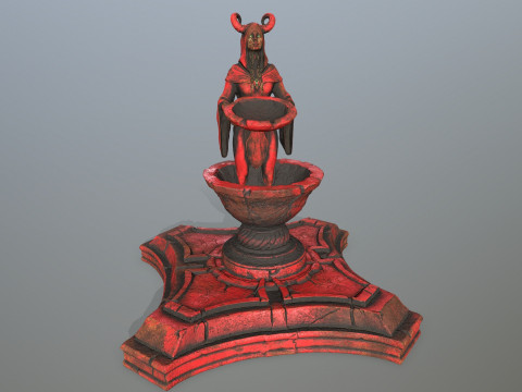 Angel fountain 3D Model