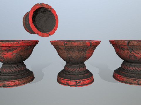 Angel fountain 3D 模型