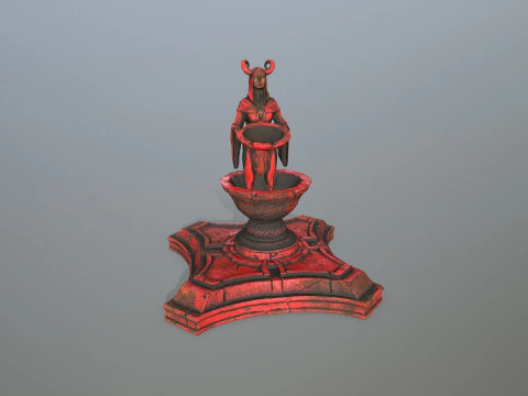 Angel fountain 3D Model