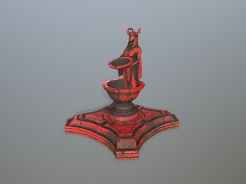 Angel fountain 3D 模型