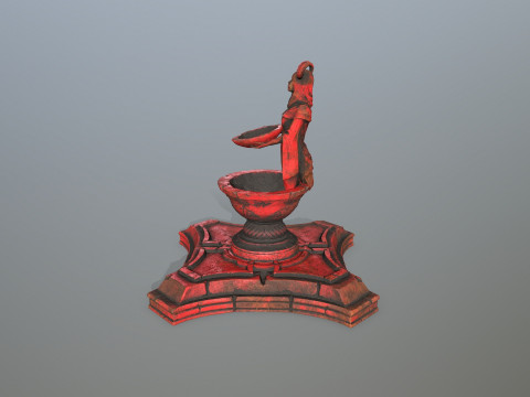 Angel fountain 3D 模型