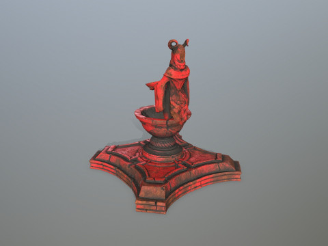 Angel fountain 3D 模型