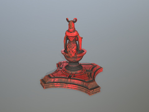 Angel fountain 3D 模型