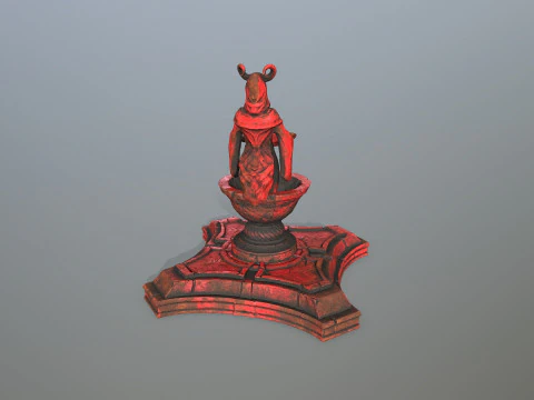 Angel fountain 3D Model