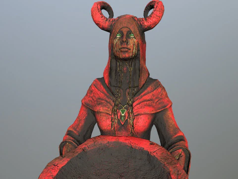Angel fountain 3D Model