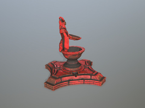 Angel fountain 3D 模型