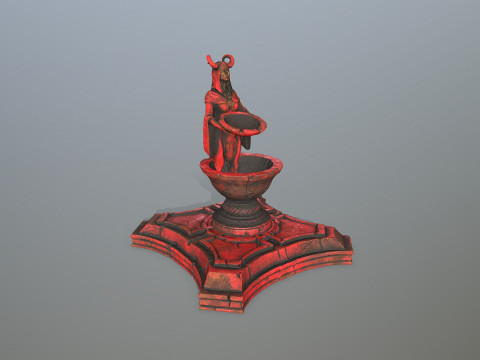 Angel fountain 3D 模型