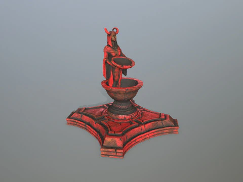Angel fountain 3D Model