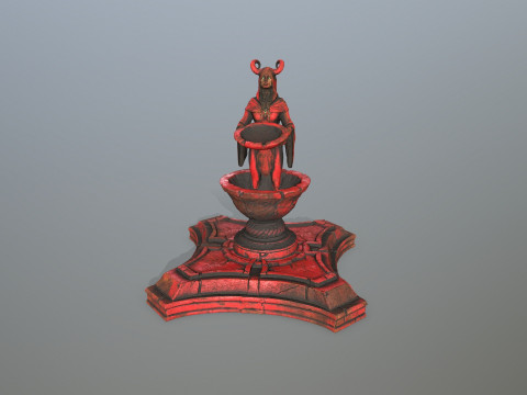 Angel fountain 3D 模型