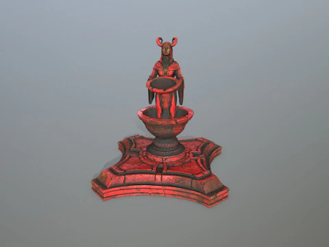 Angel fountain 3D Model