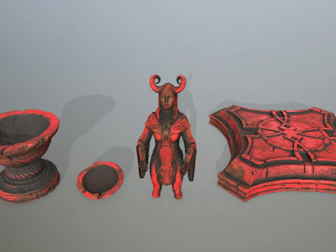 Angel fountain 3D Model