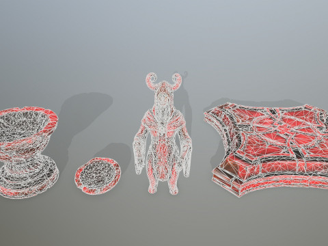 Angel fountain 3D 模型