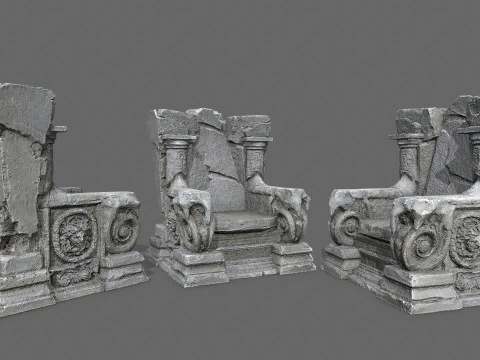 오래된 왕좌 3D 모델