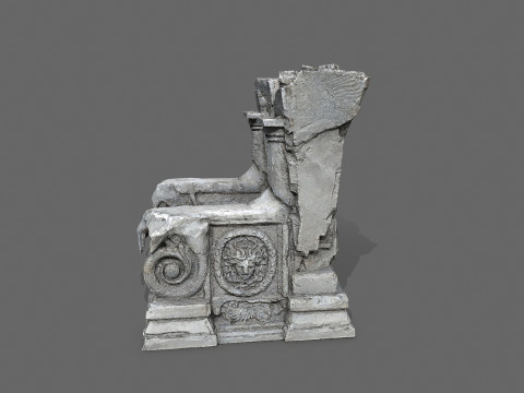 Old throne 3D Modell