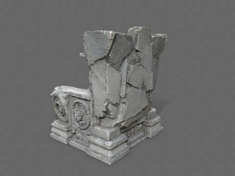 Old throne 3D Model