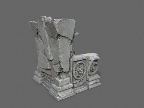 Old throne 3D Modell