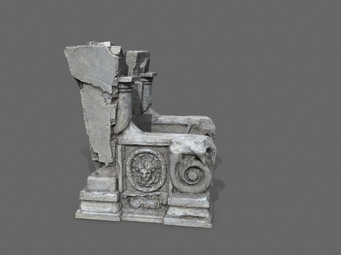 Old throne 3D Modell