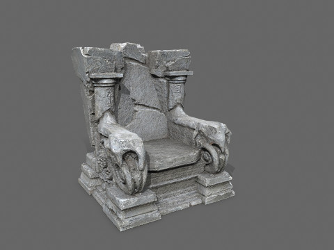 Old throne 3D Modell