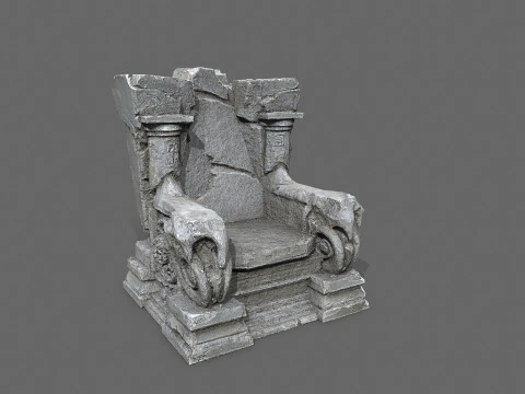 Old throne 3D Model